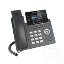 Grandstream GRP2613 VoIP 3 vonalas telefon (2,8" színes LCD kijelző, 2xRJ-45 10/100/1000Mbps, POE, HD kézibeszélő és kih