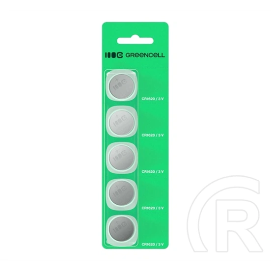 Green cell akku (cr1620, 3v / 70mah, lítium) 5db/csomag