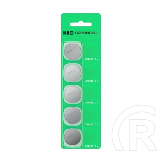 Green cell akku (cr2025, 3v / 160mah, lítium) 5db/csomag