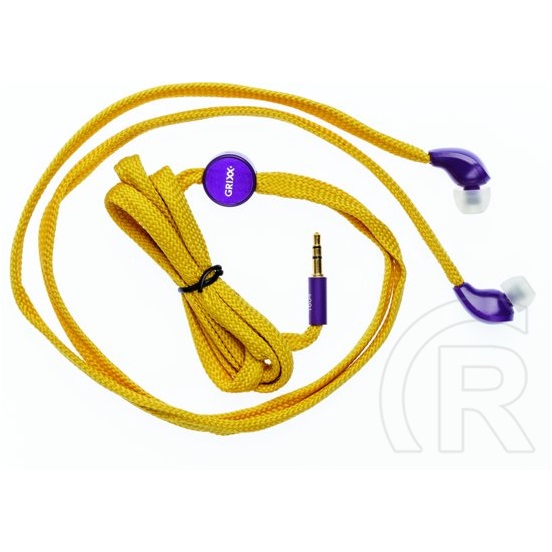 Grixx Optimum In-Ear cipőfűző fülhallgató (sárga)