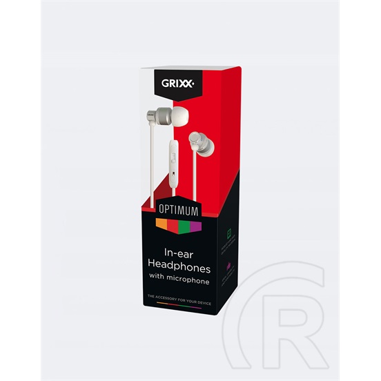 Grixx Optimum In-Ear dinamikus headset (fehér)