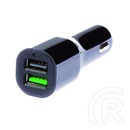 Grixx Optimum autós töltő (2 x USB, 1 x Quick Charge)