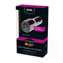 Grixx Optimum autós töltő (2 x USB, 1 x Quick Charge)