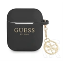 Guess Charms szilikon tok Apple AirPods / AirPods 2 (telefondísz, prémium minőség, fekete)