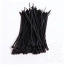 Gyorskötöző, kábelkötegelő (160x2,5mm, 100 db, fekete)