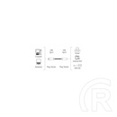 HAMA FIC ECO USB A-B kábel (A dugó / B dugó, 1,5 m, aranyozott)
