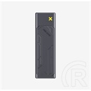 HIKSEMI Külső Ház M.2 SSD NVMe & SATA Alumínium ház, USB 3.2/Type-C (10Gbps), Sötét Szürke