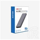 HIKSEMI USB 3.2 Gen 2 SSD ház (M.2 NVMe, 2280, 10 Gbps, USB-C, sötétszürke)