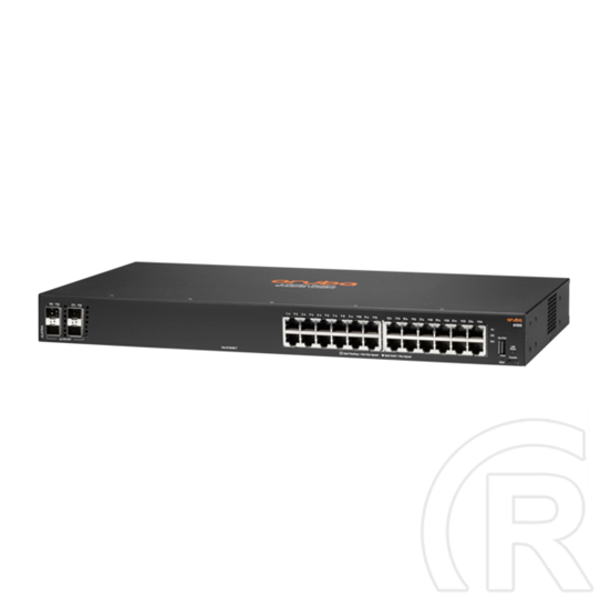 HPE Aruba 6100 24G 4SFP+ switch (24x 10/100/1000, 4x 1G/10G SFP+, 128 Gbps)