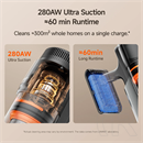 HPR UWANT V600 vezeték nélküli kézi porszívó (szürke)