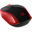 HP 200 vezeték nélküli egér (optikai, 1000 dpi, 2,4 GHz, 3 gomb, piros)