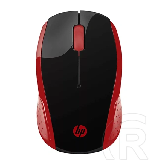 HP 200 vezeték nélküli egér (optikai, 1000 dpi, 2,4 GHz, 3 gomb, piros)