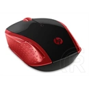 HP 200 vezeték nélküli egér (optikai, 1000 dpi, 2,4 GHz, 3 gomb, piros)