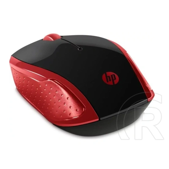 HP 200 vezeték nélküli egér (optikai, 1000 dpi, 2,4 GHz, 3 gomb, piros)