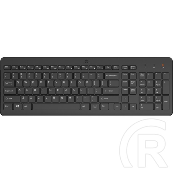 HP 220 vezeték nélküli billentyűzet (HU, 2,4 GHz, USB vevő, 1x AAA, fekete)