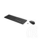 HP 230 vezeték nélküli billentyűzet és egér (HU, 2,4 GHz vezeték nélküli, 1600 dpi, 2xAAA+1xAA akkumulátor, fekete)