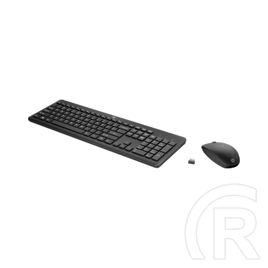 HP 230 vezeték nélküli billentyűzet és egér (HU, 2,4 GHz vezeték nélküli, 1600 dpi, 2xAAA+1xAA akkumulátor, fekete)