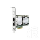 HP 530T 10Gigabit Ethernet Card for PC - PCI Express x8 - 2 Port RJ-45 Low-profile, Full-height
