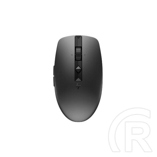 HP 715 vezeték nélküli egér (újratölthető, többeszközös, 2,4 GHz/Bluetooth 5,3, 1200 dpi, USB-C töltés, fekete)