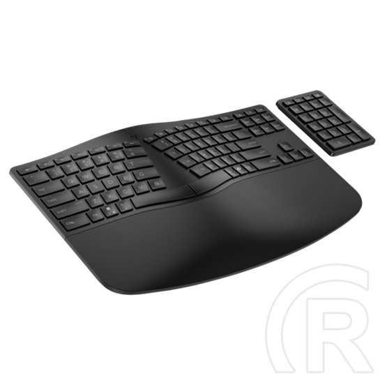 HP 965 ergonomikus vezeték nélküli billentyűzet (HU, Bluetooth, számbillentyűzet, AA elem, koromfekete)