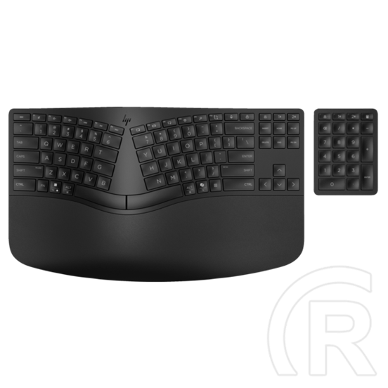 HP 965 ergonomikus vezeték nélküli billentyűzet (HU, Bluetooth, számbillentyűzet, AA elem, koromfekete)