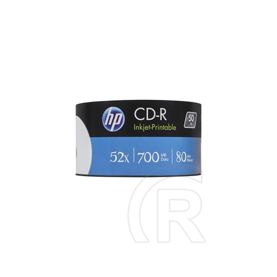 HP CD-R lemez 52x, Zsugor csomagolás, nyomtatható x50