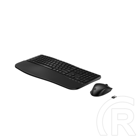 HP Comfort 685 vezeték nélküli programozható billentyűzet és egér (HU, 2,4 GHz + Bluetooth, teljes méret, cseppálló, fek