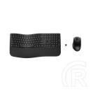 HP Comfort 685 vezeték nélküli programozható billentyűzet és egér (HU, 2,4 GHz + Bluetooth, teljes méret, cseppálló, fek
