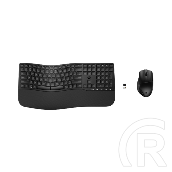 HP Comfort 685 vezeték nélküli programozható billentyűzet és egér (HU, 2,4 GHz + Bluetooth, teljes méret, cseppálló, fek