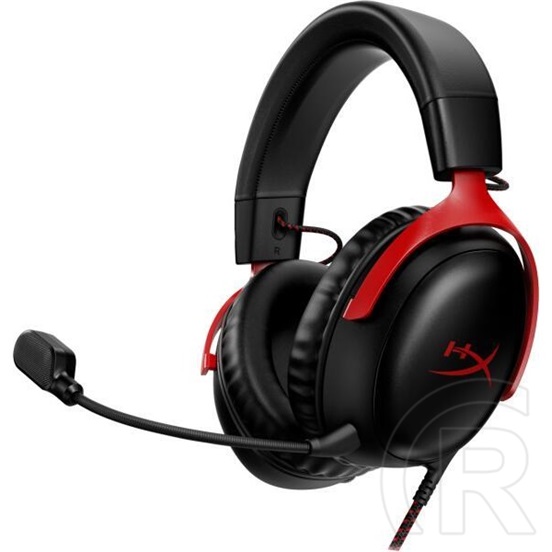 HP HyperX Cloud III gaming fejhallgató (fekete-piros)