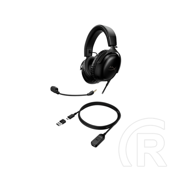 HP HyperX Cloud III vezetékes gaming fejhallgató sztereo (USB, 3,5 mm, mikrofon, fekete)