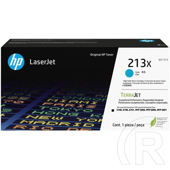 HP No.213X W2131X toner (6.000 oldal, kék)