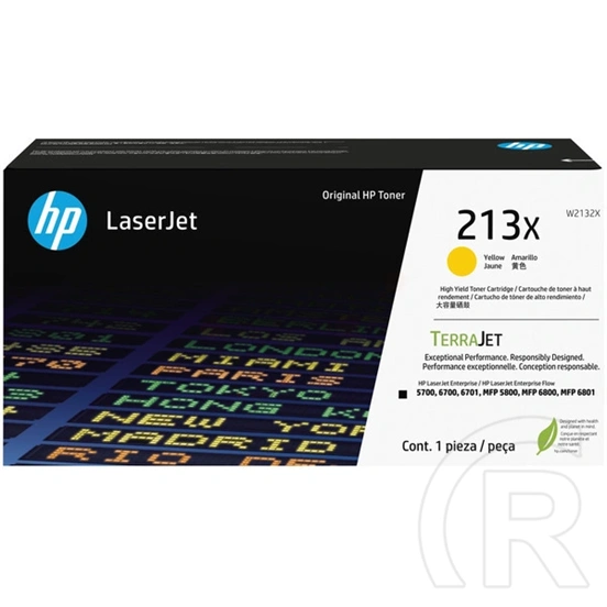 HP No.213X W2132X toner (6.000 oldal, sárga)