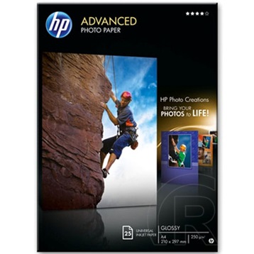 HP papír Advanced photo glossy A4 25 lap