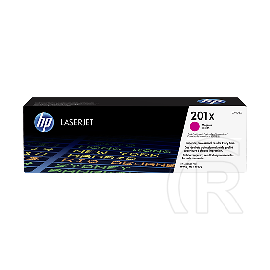 HP toner No. 201X (bíborvörös)