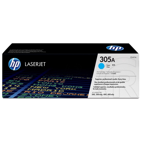 HP toner No. 305A (ciánkék)