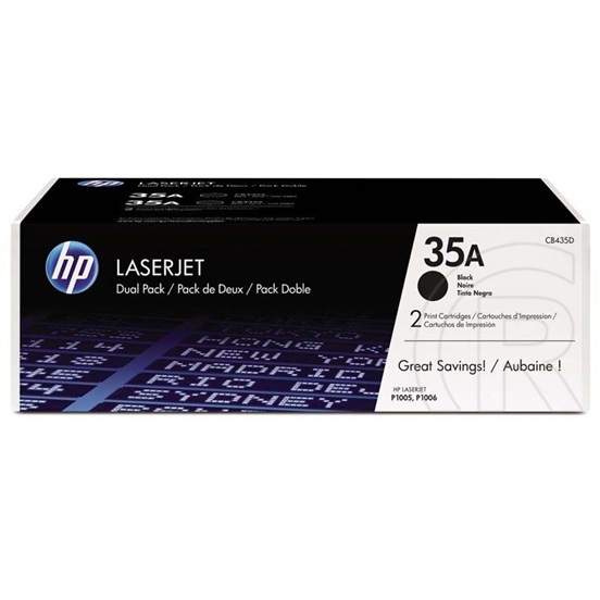 HP toner No. 35A dupla csomag (fekete)