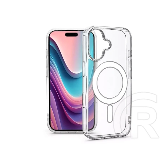 Haffner Anti Shock MagSafe szilikon tok (Apple iPhone 16, átlátszó)