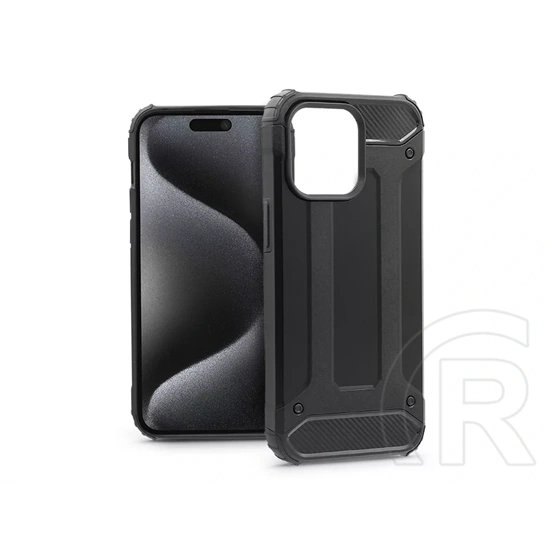 Haffner Armor ütésálló tok (Apple iPhone 15 Pro Max, fekete)