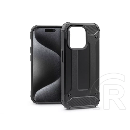 Haffner Armor ütésálló tok (Apple iPhone 15 Pro, fekete)
