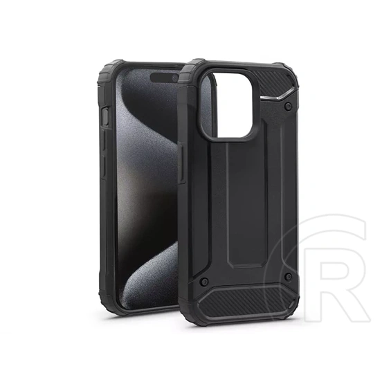 Haffner Armor ütésálló tok (Apple iPhone 15 Pro, fekete)