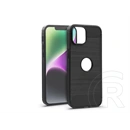 Haffner Carbon Logo szilikon tok (Apple iPhone 14, fekete)