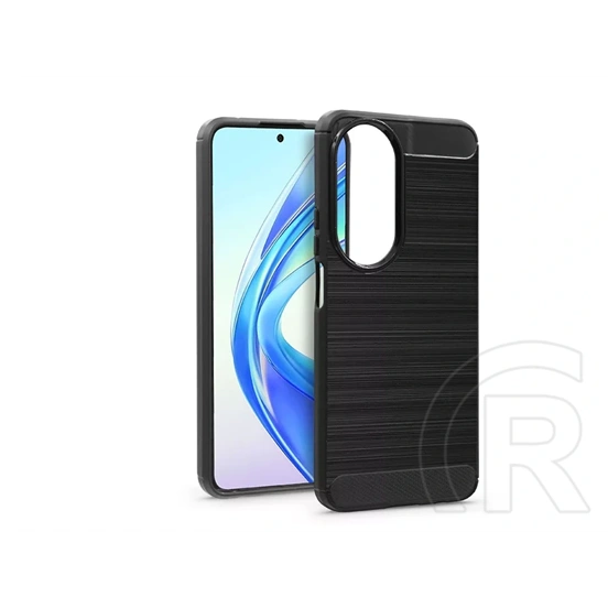 Haffner Carbon szilikon tok - Honor X7b, fekete)