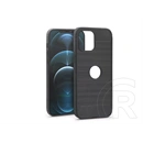 Haffner Carbon szilikon tok (Apple iPhone 12 Pro Max, fekete)