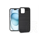 Haffner Carbon szilikon tok (Apple iPhone 15, fekete)