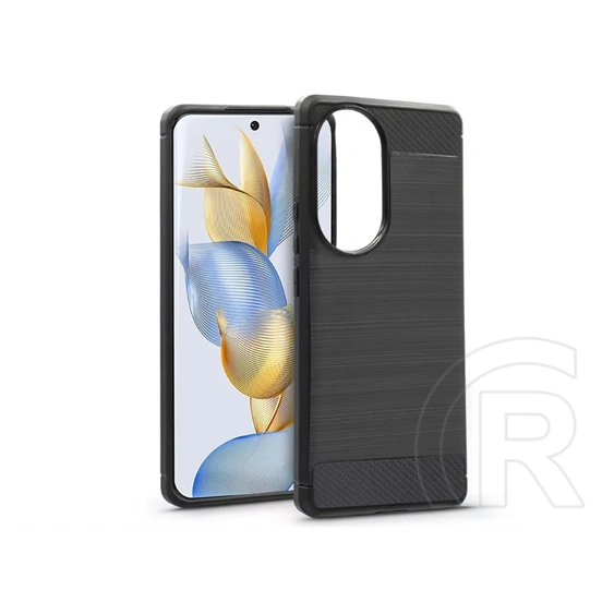 Haffner Carbon szilikon tok (Honor 90 5G, fekete)