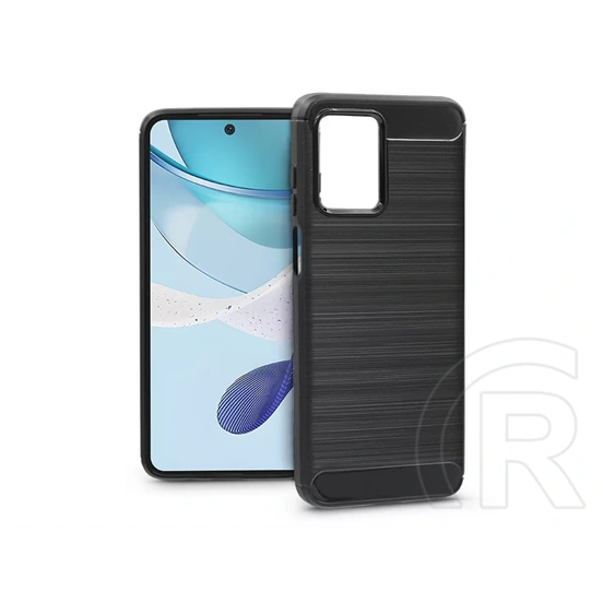 Haffner Carbon szilikon tok (Motorola Moto G13/Moto G53, fekete)