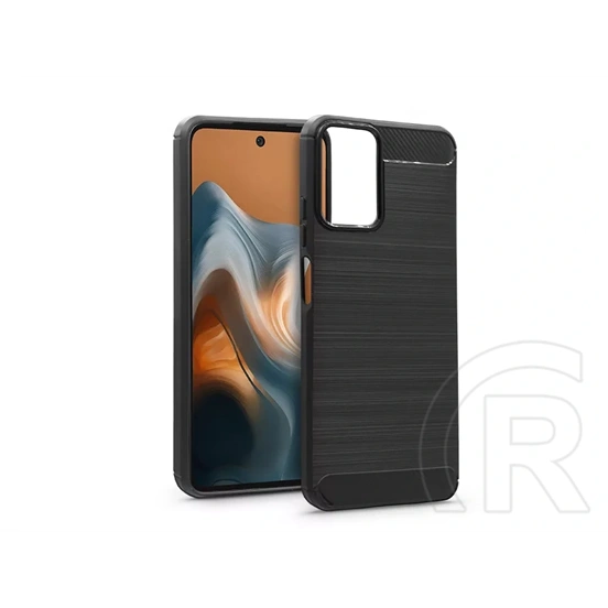 Haffner Carbon szilikon tok (Motorola Moto G34, fekete)
