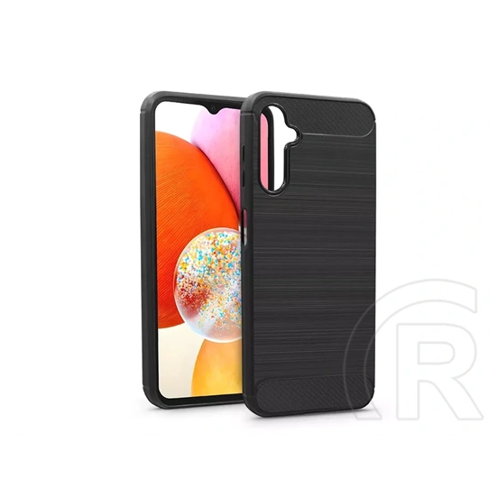 Haffner Carbon szilikon tok (Samsung A145 Galaxy A14 4G/5G, fekete)