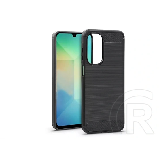 Haffner Carbon szilikon tok (Samsung SM-A266 Galaxy A26 5G, fekete)
